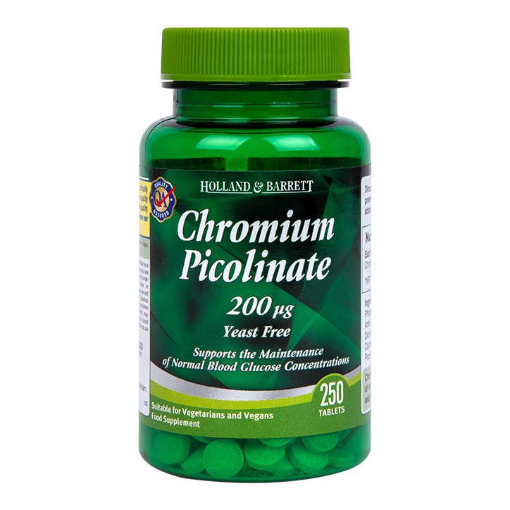 Holland & Barrett Chromium Picolinate 250 Tablets 200ug